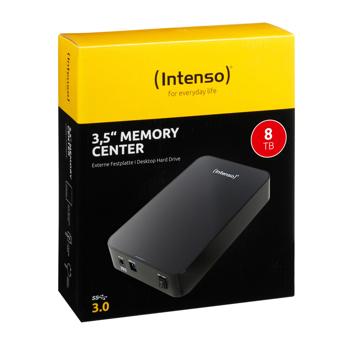 Prijenosni Hard Disk INTENSO 6031516 8 TB Crna
